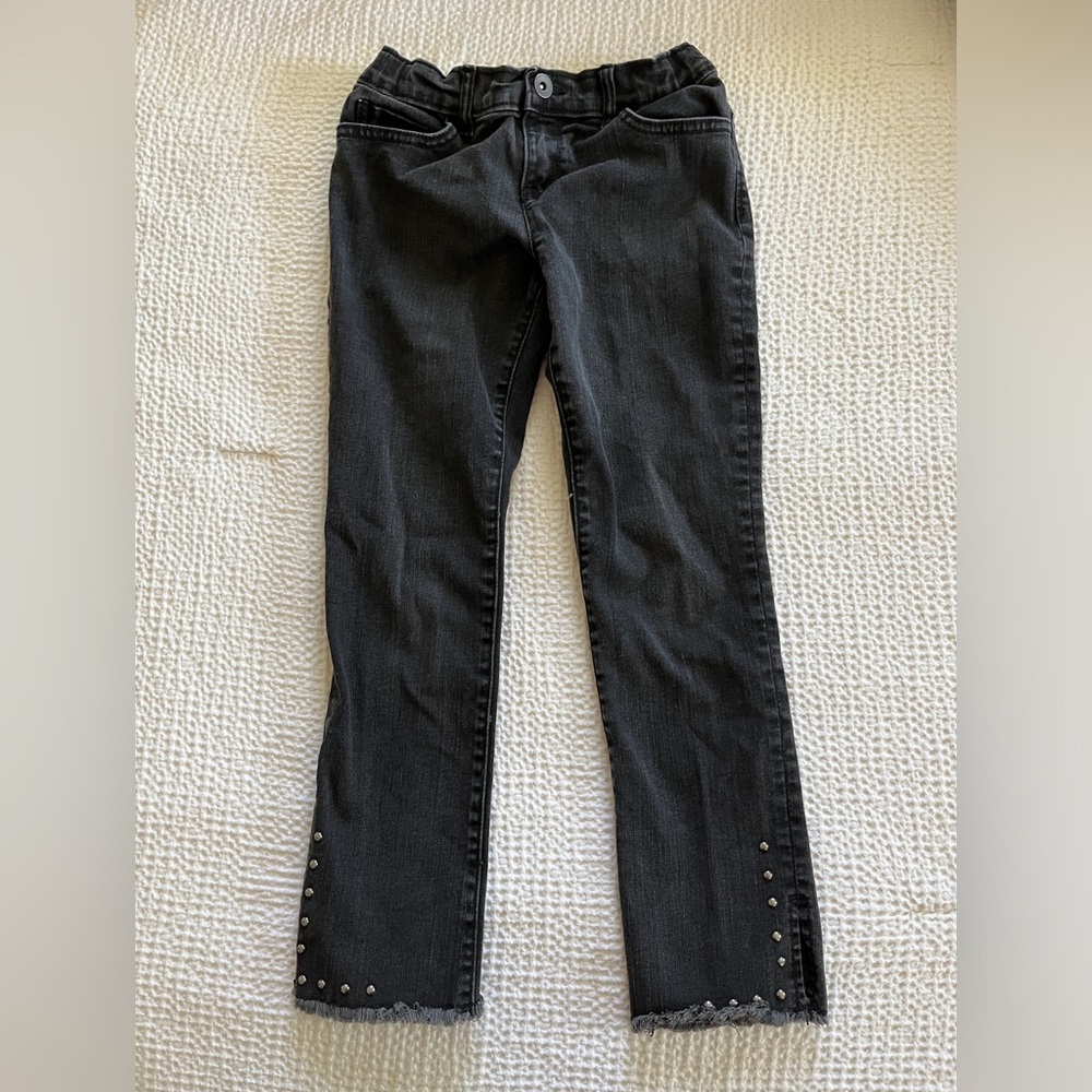 Children’s Place black skinny jeans with stud detail, size 8